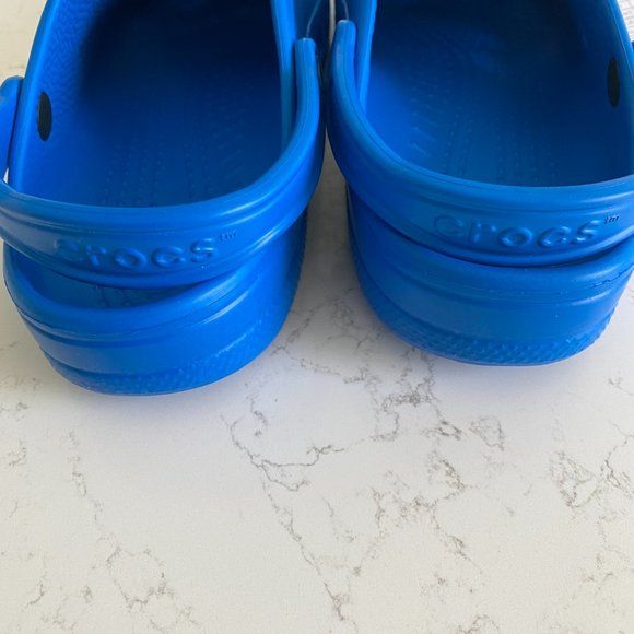 NWT Crocs Blue Baya Men\'s Lightweight Clogs size 12 main image 6